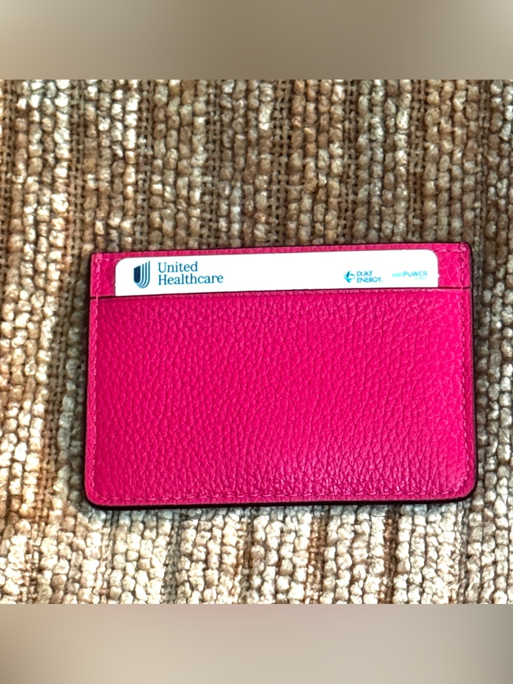 COACH Leather Electric Pink Card Case - Picture 2 of 15